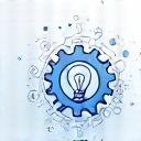 Icono lineal de innovación constante