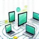 Icono de integración multiplataforma y mantenimiento continuo